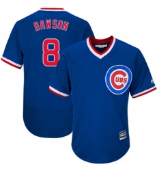 Men's Majestic Chicago Cubs #8 Andre Dawson Replica Royal Blue Cooperstown Cool Base MLB Jersey