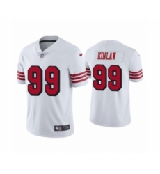Men's San Francisco 49ers #99 Javon Kinlaw 2020 Limited White Rush Vapor Untouchable Football Jersey