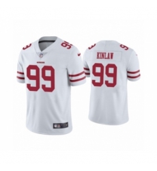 Men's San Francisco 49ers #99 Javon Kinlaw 2020 White Vapor Untouchable Limited Player Football Jersey