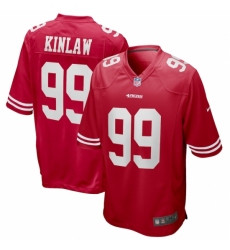 San Francisco 49ers #99 Javon Kinlaw Nike Scarlet 2020 NFL Draft First Round Pick Game Jersey
