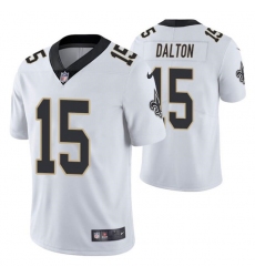 New Orleans Saints #15 Andy Dalton White Vapor Limited Stitched Jersey