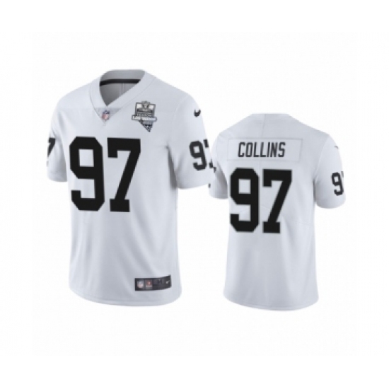 Youth Oakland Raiders #97 Maliek Collins White 2020 Inaugural Season Vapor Limited Jersey Youth Oakland Raiders #97 Maliek Collins White 2020 Inaugural Season Vapor Limited Jersey