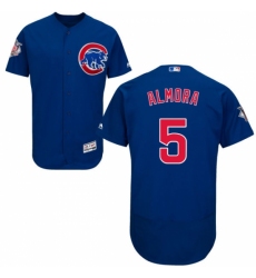 Men's Majestic Chicago Cubs #5 Albert Almora Jr Royal Blue Alternate Flexbase Authentic Collection MLB Jersey