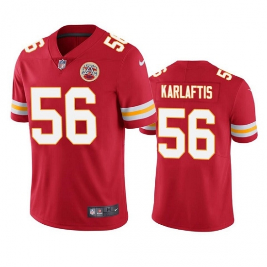 Kansas City Chiefs #56 George Karlaftis Red Vapor Untouchable Limited Stitched Football Jersey