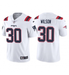 New England Patriots #30 Mack Wilson White Vapor Untouchable Limited Stitched Jersey