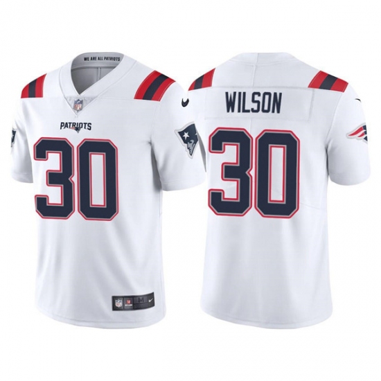 New England Patriots #30 Mack Wilson White Vapor Untouchable Limited Stitched Jersey