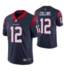 Houston Texans #12 Nico Collins Navy Vapor Untouchable Limited Stitched Jersey