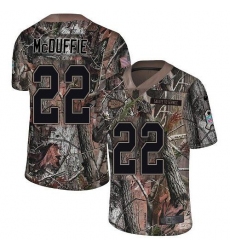 Men's Nike Kansas City Chiefs #22 Trent McDuffie Camo Stitched NFL Limited Rush Realtree Jersey