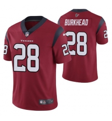 Houston Texans #28 Rex Burkhead Red Vapor Untouchable Limited Stitched Jersey