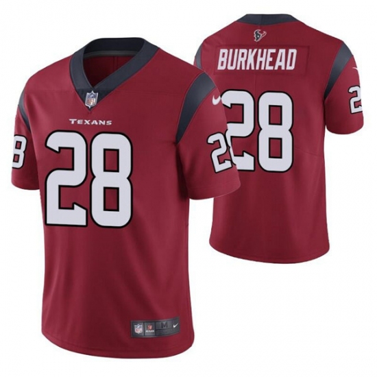 Houston Texans #28 Rex Burkhead Red Vapor Untouchable Limited Stitched Jersey