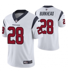 Houston Texans #28 Rex Burkhead White Vapor Untouchable Limited Stitched Jersey