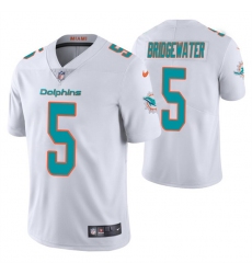 Miami Dolphins #5 Teddy Bridgewater White Vapor Untouchable Limited Stitched Football Jersey