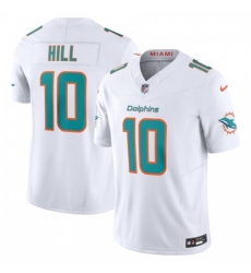 Men's Miami Dolphins #10 Tyreek Hill Nike White Vapor F.U.S.E. Limited Jersey