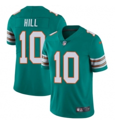 Men's Nike Miami Dolphins #10 Tyreek Hill Aqua Green Alternate Stitched NFL Vapor Untouchable Limited Jersey