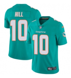 Men's Nike Miami Dolphins #10 Tyreek Hill Aqua Green Team Color Stitched NFL Vapor Untouchable Limited Jersey