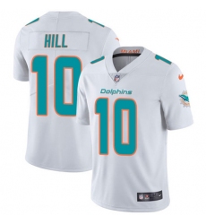 Men's Nike Miami Dolphins #10 Tyreek Hill White Stitched NFL Vapor Untouchable Limited Jersey