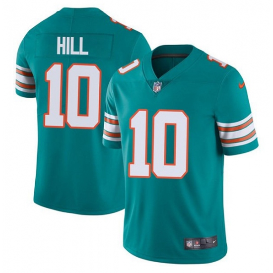 Miami Dolphins #10 Tyreek Hill Aqua Color Rush Limited Stitched Football Jersey