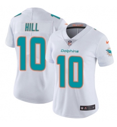 Women's Nike Miami Dolphins #10 Tyreek Hill White Stitched NFL Vapor Untouchable Limited Jersey