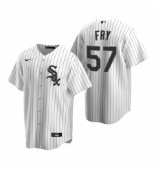 Men's Nike Chicago White Sox #57 Jace Fry White Home Stitched Baseball Jersey Men's Nike Chicago White Sox #57 Jace Fry White Home Stitched Baseball Jersey