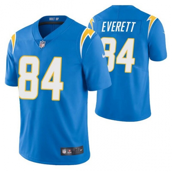 Los Angeles Chargers #84 Gerald Everett Blue Vapor Untouchable Limited Stitched Jersey