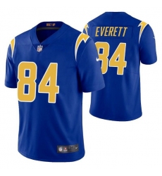 Los Angeles Chargers #84 Gerald Everett Royal Vapor Untouchable Limited Stitched Jersey