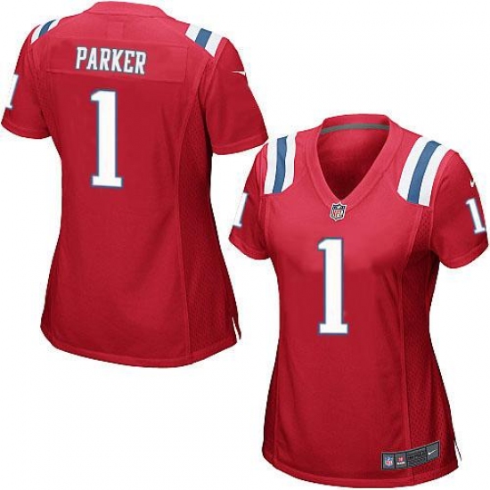 Women's Nike New England Patriots #1 DeVante Parker Red Alternate Stitched NFL Elite Jersey Women's Nike New England Patriots #1 DeVante Parker Red Alternate Stitched NFL Elite Jersey