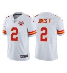 Kansas City Chiefs #2 Ronald Jones II White Vapor Untouchable Limited Stitched Football Jersey