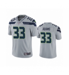 Men's Seattle Seahawks #33 Jamal Adams Gray Vapor Limited Jersey