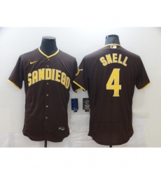 Men's Nike San Diego Padres #4 Blake Snell Brown Collection Baseball Player Jersey