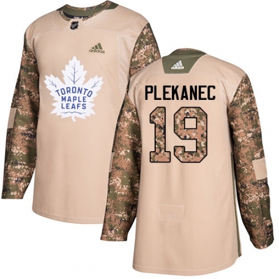 Men's Adidas Toronto Maple Leafs #19 Tomas Plekanec Authentic Camo Veterans Day Practice NHL Jersey Men's Adidas Toronto Maple Leafs #19 Tomas Plekanec Authentic Camo Veterans Day Practice NHL Jersey