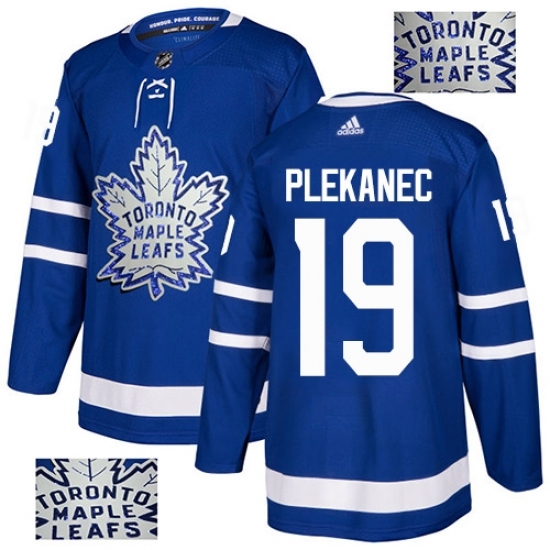 Men's Adidas Toronto Maple Leafs #19 Tomas Plekanec Authentic Royal Blue Fashion Gold NHL Jersey Men's Adidas Toronto Maple Leafs #19 Tomas Plekanec Authentic Royal Blue Fashion Gold NHL Jersey