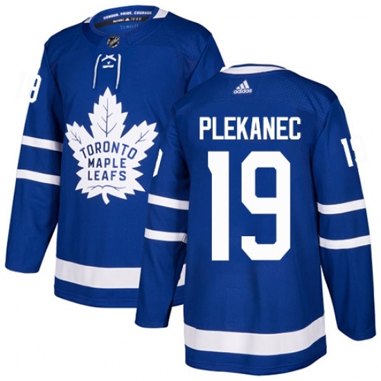 Men's Adidas Toronto Maple Leafs #19 Tomas Plekanec Authentic Royal Blue Home NHL Jersey Men's Adidas Toronto Maple Leafs #19 Tomas Plekanec Authentic Royal Blue Home NHL Jersey