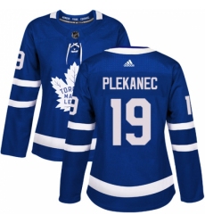 Women's Adidas Toronto Maple Leafs #19 Tomas Plekanec Authentic Royal Blue Home NHL Jersey Women's Adidas Toronto Maple Leafs #19 Tomas Plekanec Authentic Royal Blue Home NHL Jersey