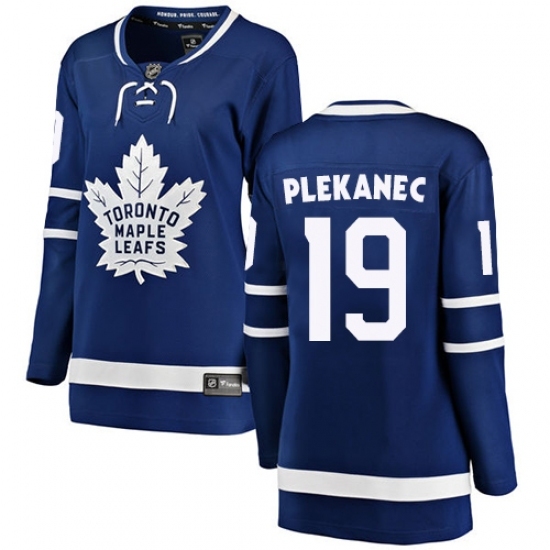 Women's Toronto Maple Leafs #19 Tomas Plekanec Authentic Royal Blue Home Fanatics Branded Breakaway NHL Jersey Women's Toronto Maple Leafs #19 Tomas Plekanec Authentic Royal Blue Home Fanatics Branded Breakaway NHL Jersey