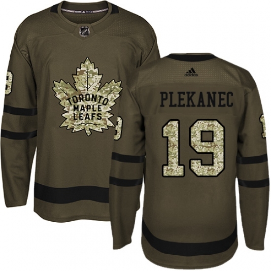 Youth Adidas Toronto Maple Leafs #19 Tomas Plekanec Authentic Green Salute to Service NHL Jersey Youth Adidas Toronto Maple Leafs #19 Tomas Plekanec Authentic Green Salute to Service NHL Jersey