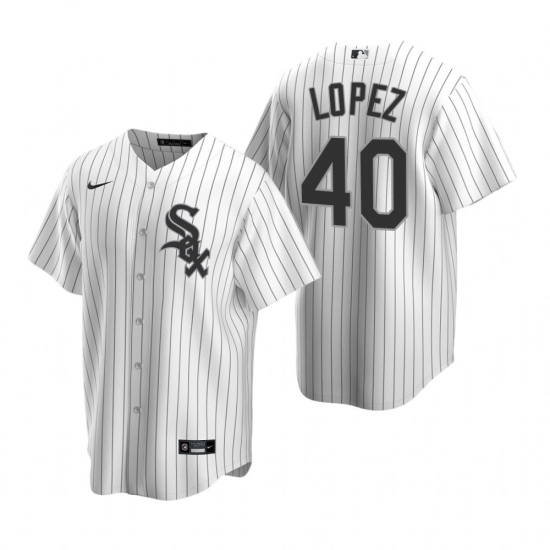 Men's Nike Chicago White Sox #40 Reynaldo Lopez White Home Stitched Baseball Jersey Men's Nike Chicago White Sox #40 Reynaldo Lopez White Home Stitched Baseball Jersey
