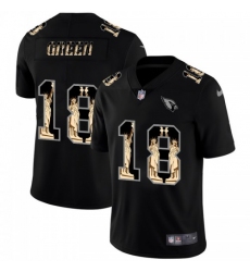 Men's Arizona Cardinals #18 A.J. Green Carbon Black Vapor Statue Of Liberty Limited NFL Jersey