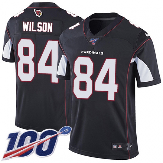 Men's Nike Arizona Cardinals #84 Caleb Wilson Black Alternate Stitched NFL 100th Season Vapor Limited Jersey