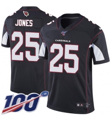 Men's Nike Arizona Cardinals #25 Chris Jones Black Alternate Stitched NFL 100th Season Vapor Limited Jersey