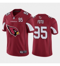 Men's Nike Arizona Cardinals #95 Leki Fotu Red Big Team Logo Player Vapor Limited NFL Jersey