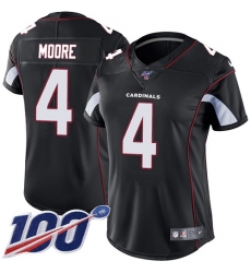 Women's Nike Arizona Cardinals #4 Rondale Moore Black Alternate Stitched NFL 100th Season Vapor Untouchable Limited Jersey