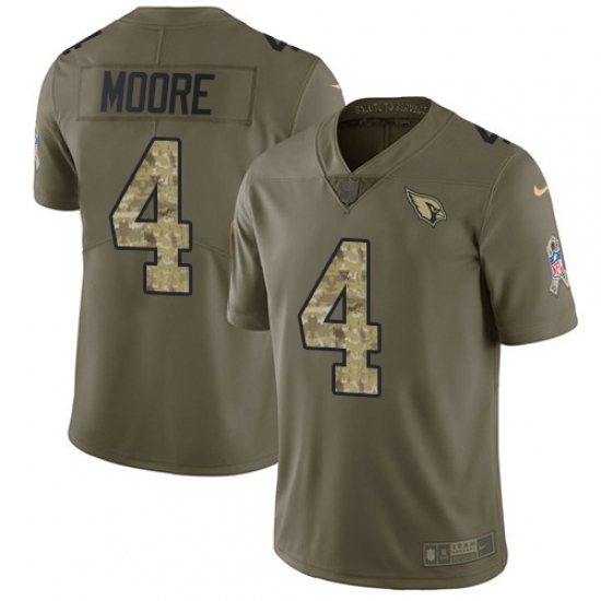 Youth Nike Arizona Cardinals #4 Rondale Moore Olive-Camo Stitched NFL Limited 2017 Salute To Service Jersey Youth Nike Arizona Cardinals #4 Rondale Moore Olive-Camo Stitched NFL Limited 2017 Salute To Service Jersey
