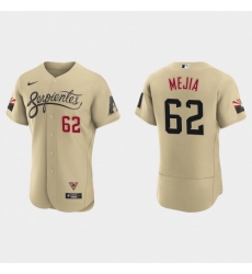 Men's Nike Arizona Diamondbacks #62 Humberto Mejia 2021 City Connect Authentic Gold MLB Jersey