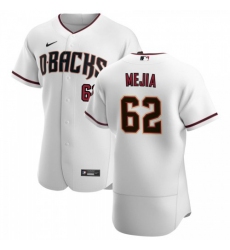 Men's Nike Arizona Diamondbacks #62 Humberto Mejia White Crimson Authentic Home Team MLB Jersey