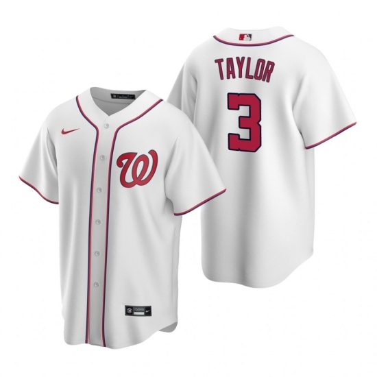 Men's Nike Washington Nationals #3 Michael A. Taylor White Home Stitched Baseball Jersey Men's Nike Washington Nationals #3 Michael A. Taylor White Home Stitched Baseball Jersey