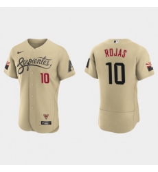 Men's Nike Arizona Diamondbacks #10 Josh Rojas 2021 City Connect Authentic MLB Jersey Gold