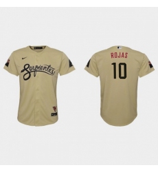 Youth Nike Arizona Diamondbacks #10 Josh Rojas 2021 City Connect MLB Jersey Gold