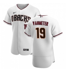 Men's Nike Arizona Diamondbacks #19 Josh VanMeter White Crimson Authentic Home Team MLB Jersey