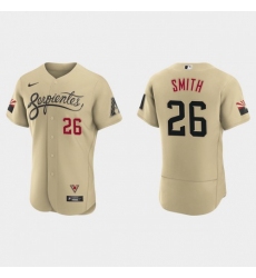Men's Nike Arizona Diamondbacks #26 Pavin Smith 2021 City Connect Authentic MLB Jersey Gold