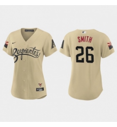 Women's Nike Arizona Diamondbacks #26 Pavin Smith 2021 City Connect MLB Jersey Gold
